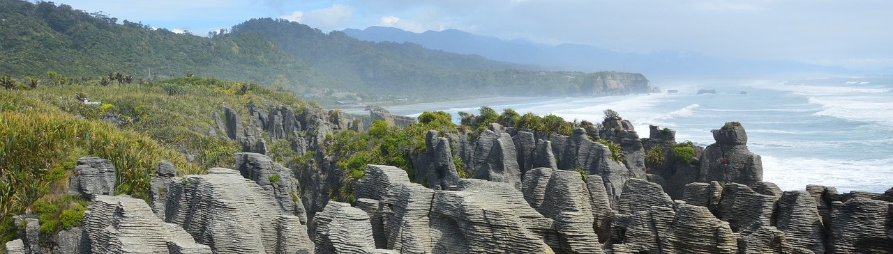 View of the Pancake Rocks